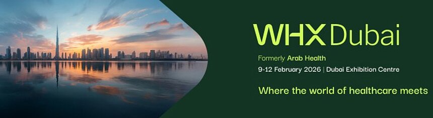 an der internationalen Med-Tech Messe Arab Health